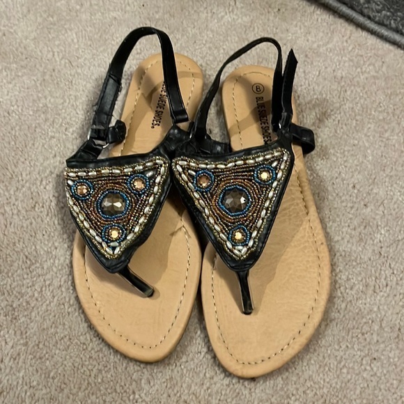 Beaded women sandals size 8 - Picture 1 of 2